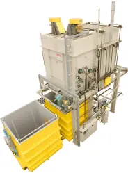 Indirect Gas Fired Aluminum Heat Treat Furnace with quench and rinse tank - meeting AMS 2750H specifications