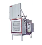 Front Loading electriced heated furnace for carbonizing brake discs