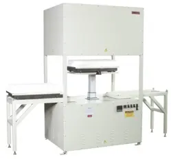 Bottom loading furnace with dual loading tables