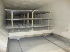 Shuttle car with kiln furniture