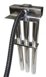 electropolished over the side immersion heater