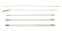 Thermocouples in ceramic tubes