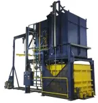 Fuel gas fired Bottom Drop Furnace with heated quench tank