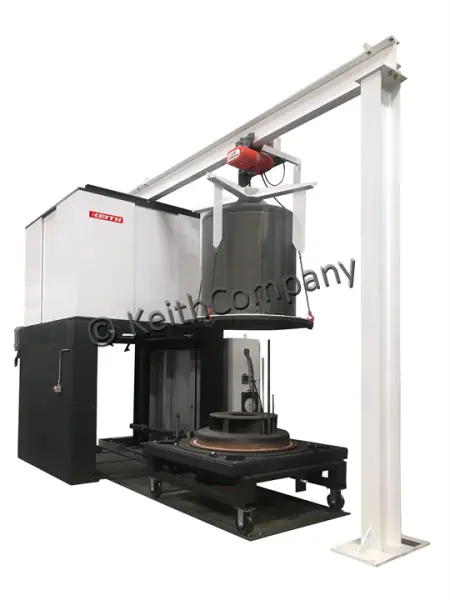 Argon retort furnace for stress relieving Titanium parts