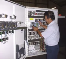 Control cabinet with SCR