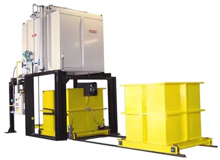 Bottom Drop Furnace with two quench tanks